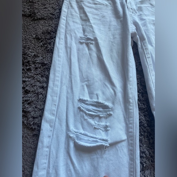 SHEIN White Baggy Jeans with Pockets - Women’s Size Small | US 4 - Picture 3 of 9